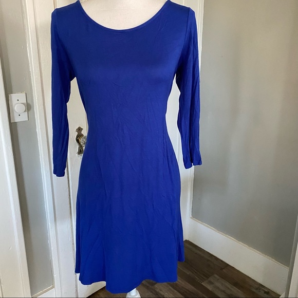 Fit & Flare Scoop Back Dress - Picture 1 of 6